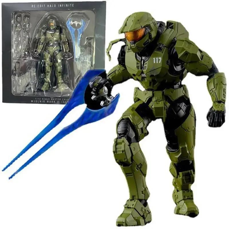 ׼ ǱԾ ÷ John117 ̵  峭, PVC , Halo 5:Guardians Master Chief Infinate Mjolnir Mark Vi Gen3, 18cm